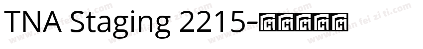 TNA Staging 2215字体转换